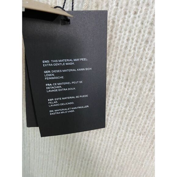 Vero Moda Daisy Shoulder White Knit Long Sleeve Sweater - Picture 10 of 11